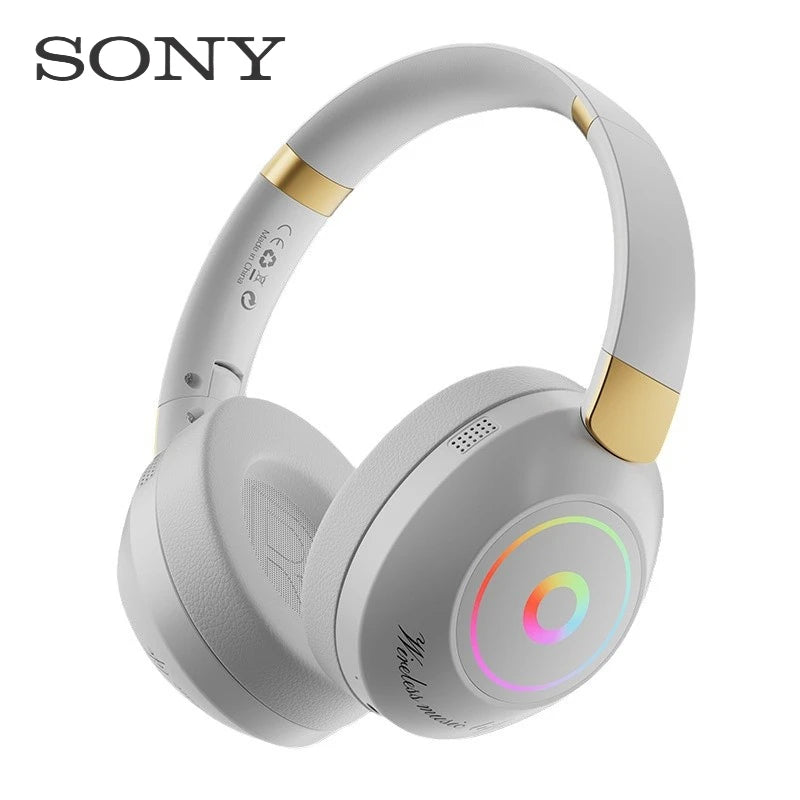 Auriculares inalámbricos Bluetooth originales Sony TWS para juegos, sonido estéreo HIFI, micrófono, color RGB, cable para auriculares.