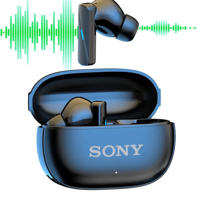 Auriculares y audífonos Sony True Wireless Bluetooth® con tapones para los oídos, impermeables, para fitness, movimiento, música, con tapa abatible.