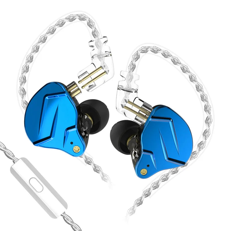 KZ ZSN Pro X 1DD 1BA - Auriculares intrauditivos metálicos HIFI con graves profundos, híbridos, deportivos, para ZSX, ZAX, ASX, EDX y Z1