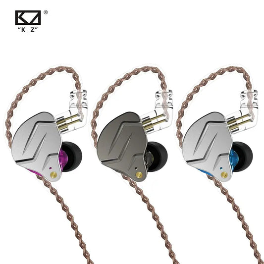 Auriculares intrauditivos híbridos KZ ZSN PRO 1BA 1DD con graves metálicos HIFI, deportivos