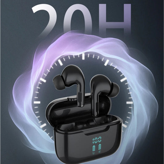 SONY, Auriculares inalámbricos Sony TWS con logotipo, intraauriculares con tapa abatible, pantalla de batería, auriculares Bluetooth para música y micrófono