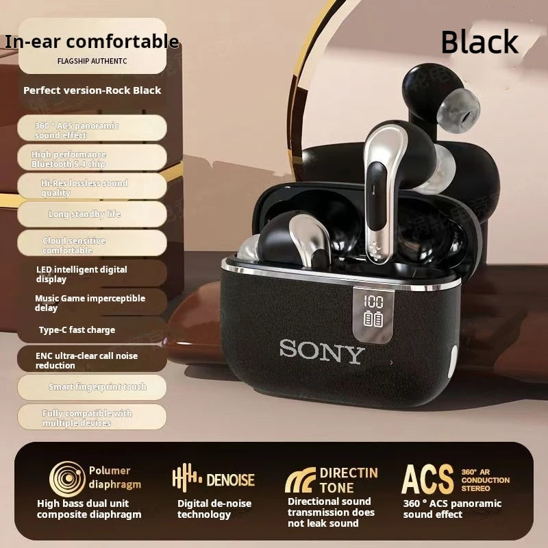 Auriculares Bluetooth originales Sony NE109 TWS HIFI con micrófono, inalámbricos, deportivos, con pantalla y cable para juegos.