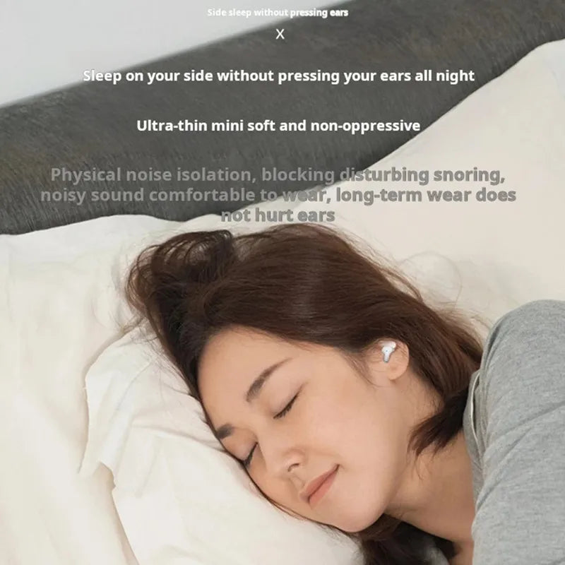Auriculares inalámbricos Bluetooth BOSE&OG, intraauriculares con reducción de ruido para dormir, cubierta deslizante, auriculares deportivos/para juegos con micrófono