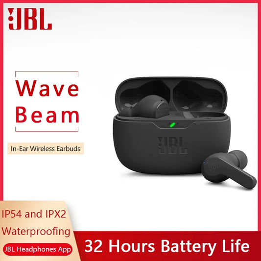 Auriculares Bluetooth JBL WAVE BEAM compatibles con la aplicación True Wireless TWS Auriculares con cancelación activa de ruido Auriculares JBL Vibe Beam