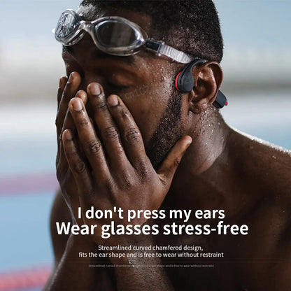 Auriculares de conducción ósea Xiaomi IPX8 MP3 32 GB Bluetooth 5.3, auriculares inalámbricos para natación con micrófono, resistentes al agua, para ejercicio y fitness.