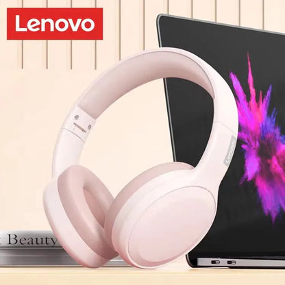 Auriculares para juegos Lenovo TH30, inalámbricos, supraaurales, Bluetooth, sonido estéreo de 360°, deportivos, de larga duración y baja latencia.