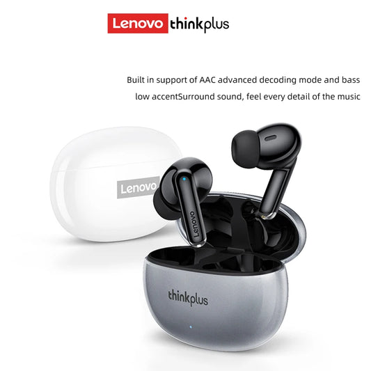 Auriculares inalámbricos Lenovo XT88 TWS originales, Bluetooth 5.3, estéreo dual, reducción de ruido, graves, control táctil, modo de espera prolongado.