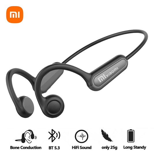 Auriculares deportivos de conducción ósea Xiaomi Mijia, inalámbricos, con Bluetooth, manos libres y micrófono para correr.
