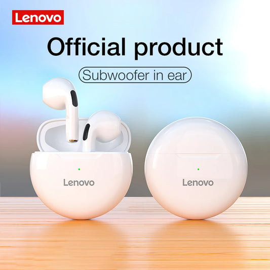 Lenovo LivePods HT38 TWS Auriculares Bluetooth Mini Auriculares Inalámbricos con Micrófono para iPhone Xiaomi Auriculares Deportivos Estéreo 9D Impermeables