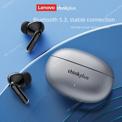 Auriculares inalámbricos Lenovo XT88 TWS originales, Bluetooth 5.3, estéreo dual, reducción de ruido, graves, control táctil, modo de espera prolongado.